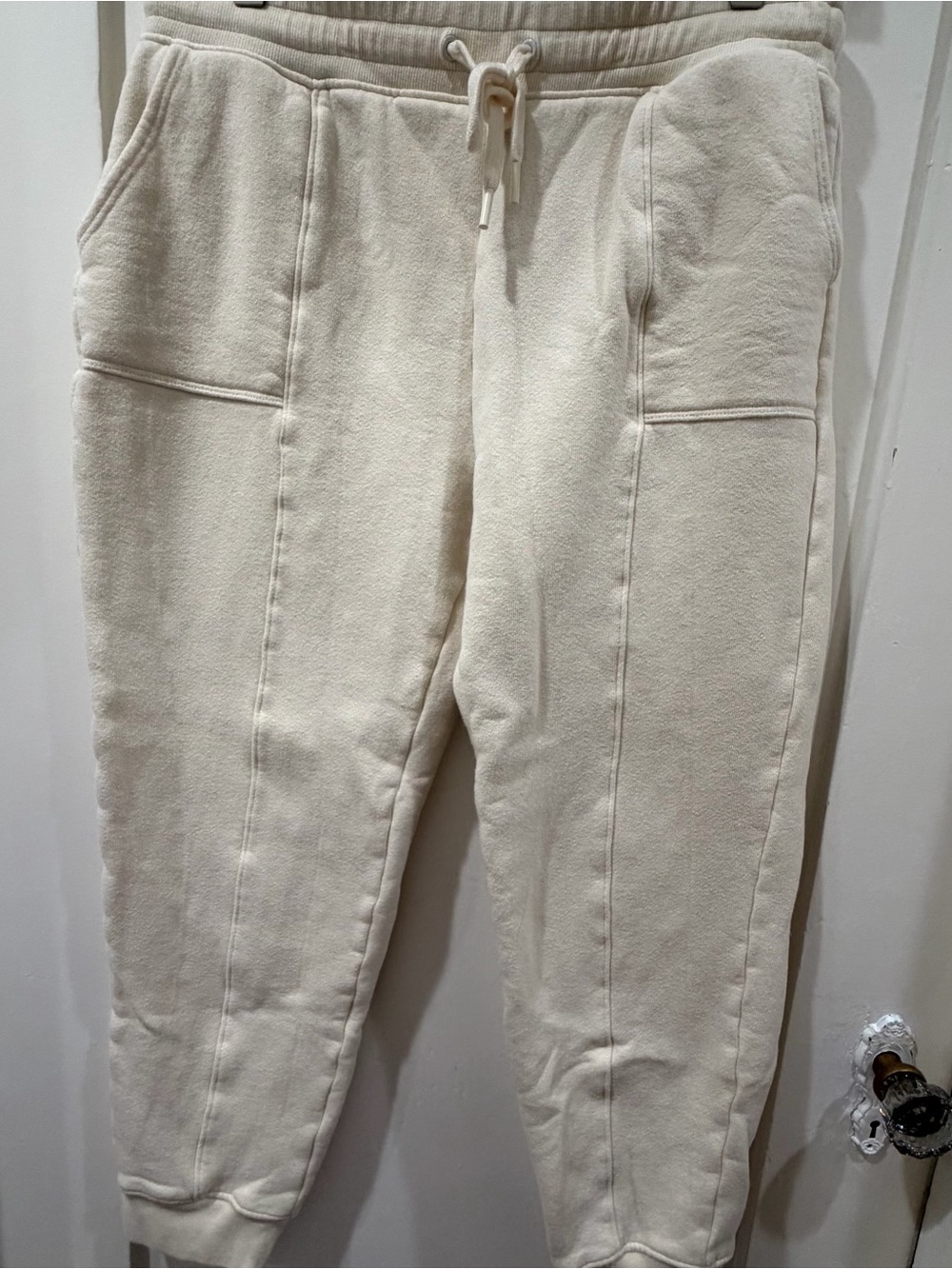 Beyond Yoga Cream Drawstring Joggers